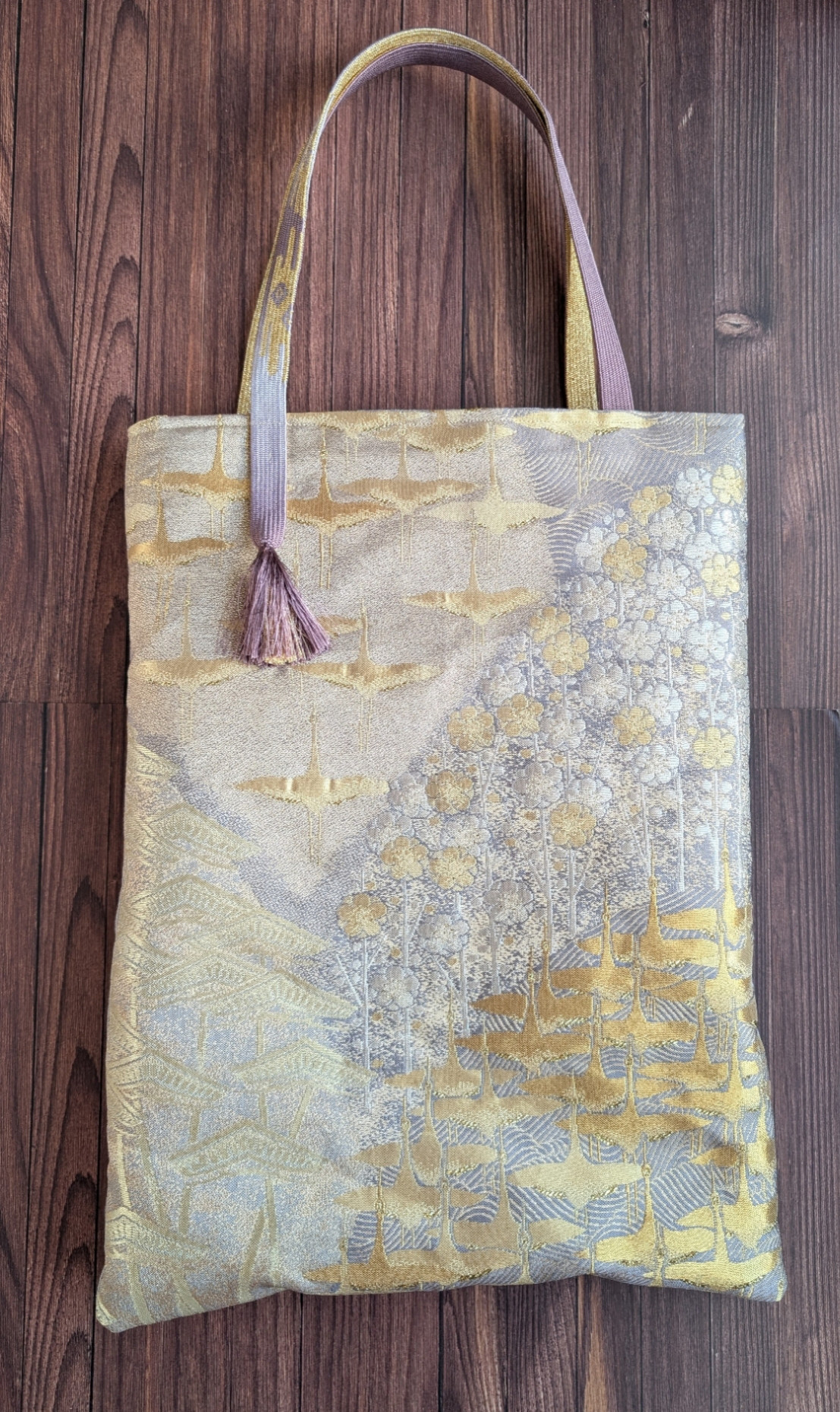 帯リメイクバッグ