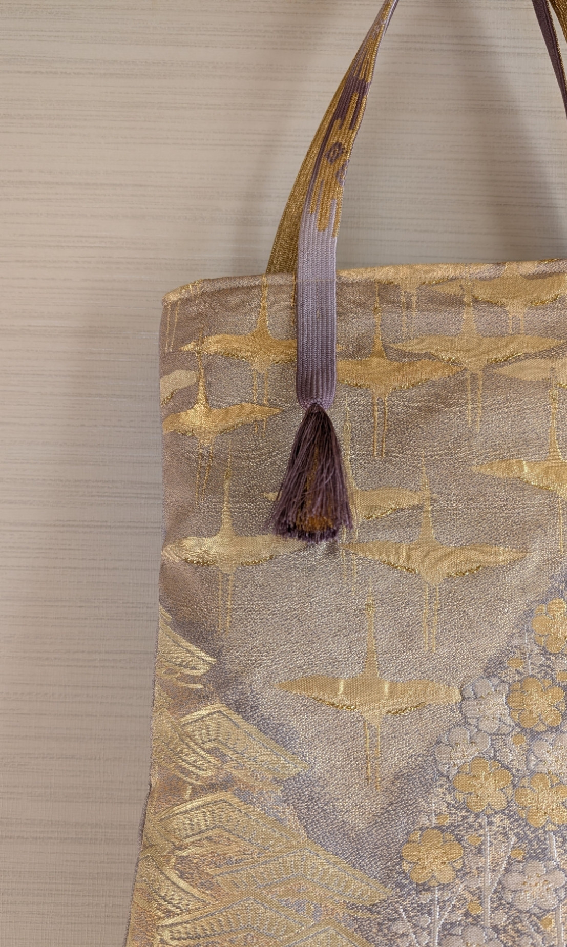 帯リメイクバッグ