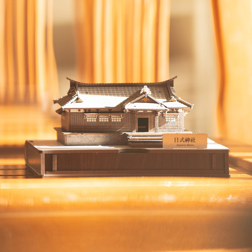 日本の伝統的建築ミニチュア模型　手作り 手作りミニチュアモデル] - 日本の神社 | 藤堂ミニチュアモデル