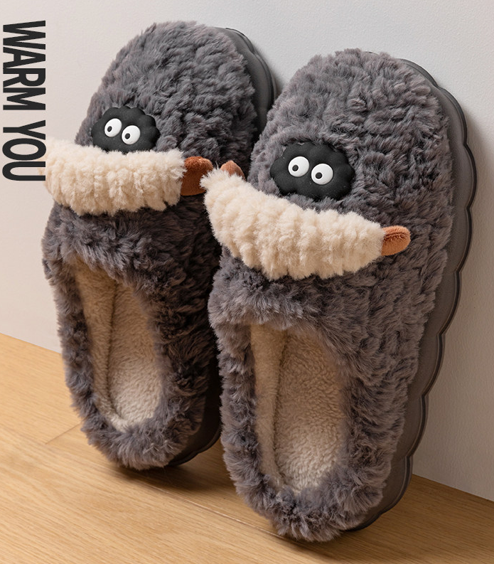 メンズ ルームシューズ 冬 新作 厚底クッション モコモコ 保温 滑り止め 室内用 家庭用 カップル用 綿製