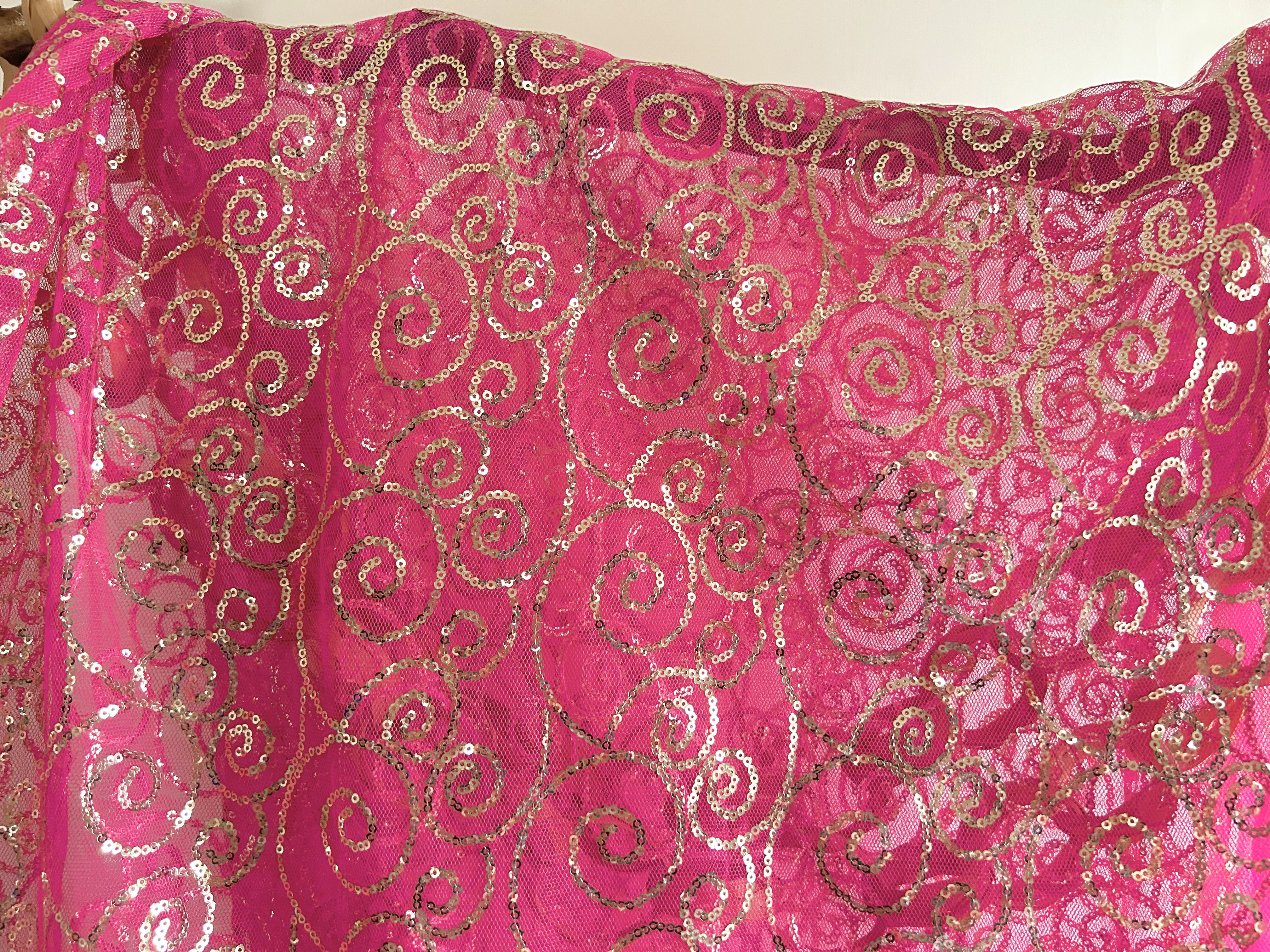 ⌘送料無料⌘【2点限定品】HKM-cc121 かわいいスパンコールのおおきめなはぎれ