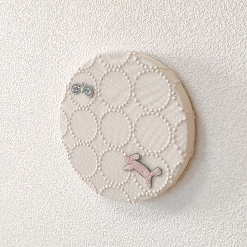 丸型 ファブリックパネル ミナペルホネン タンバリン チョウチョ ラン