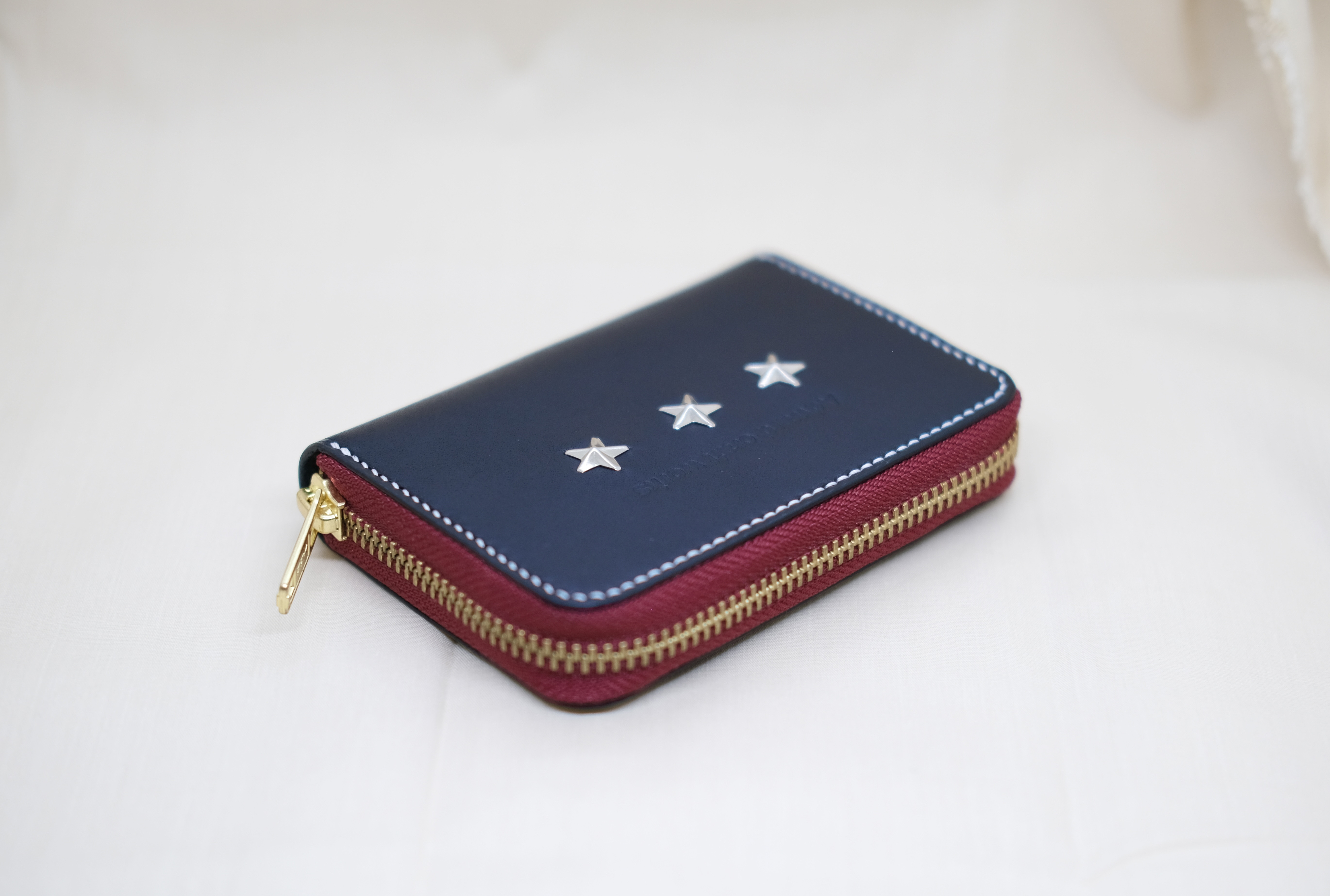 オイルレザー ラウンドファスナー ミニウォレット