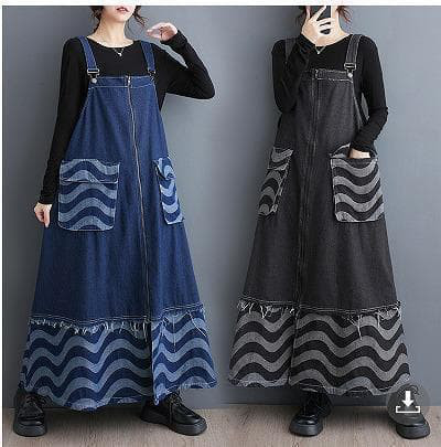 売れ筋　大きいサイズ レディース サロペット　ワンピース　ロング　春 秋冬 新品