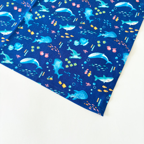 水族館 給食セット 給食袋 ランチョンマット 花柄 巾着袋 ナフキン