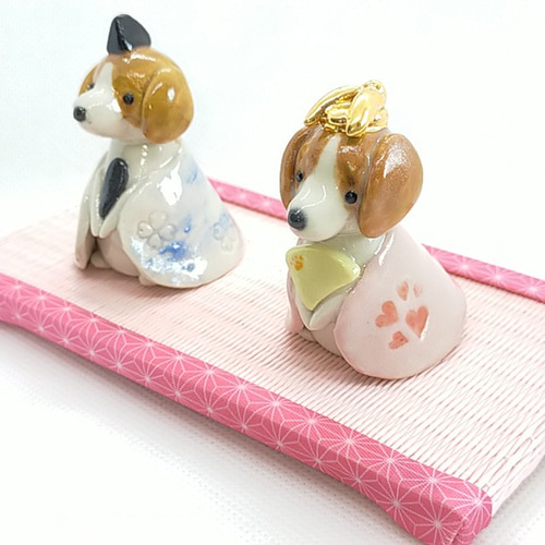 犬雛（ダックスフンド／ビーグル／コーギー）お雛様 桃の節句 雛祭り