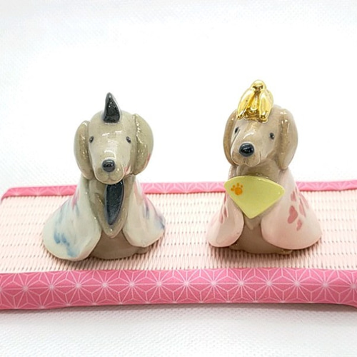 犬雛（ダックスフンド／ビーグル／コーギー）お雛様 桃の節句 雛祭り