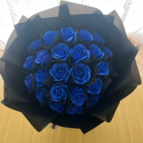 25本人気ハンドメイド花束綺麗バラソープフラワーインテリア卒業式花束