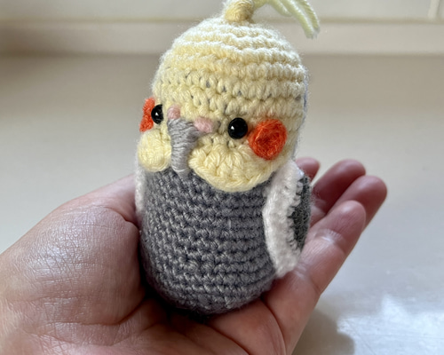 編みぐるみ：オカメインコ（ノーマル） あみぐるみ whitesunson 通販