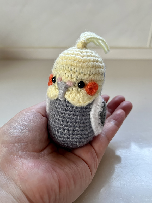 編みぐるみ：オカメインコ（ノーマル） あみぐるみ whitesunson 通販