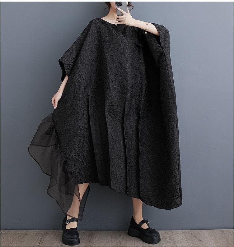 ワンピース　ゆったり　大きいサイズ レディース 秋冬　春 新品 ブラック