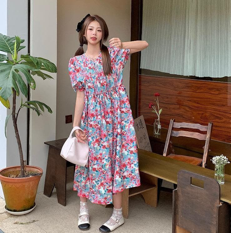 大きいサイズ レディース 春 夏 ワンピース　新品 半袖