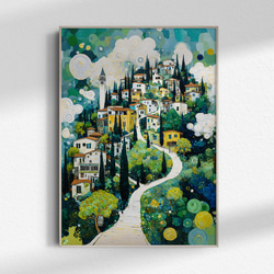 原画｜涼しい 水彩画 風景画 抽象画 手描き ボート ペット インテリア