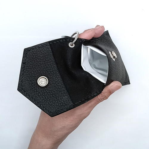 本革レザー携帯灰皿ポケット灰皿クロムハーツ好きクロスコンチョレザー