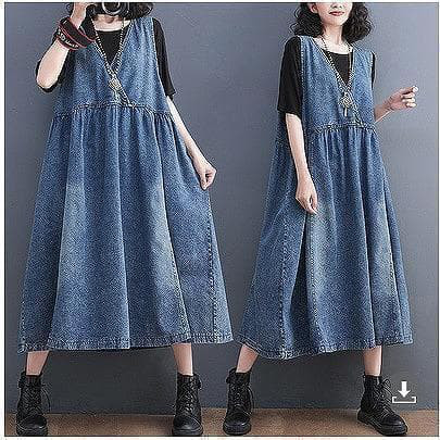 大きいサイズ レディース デニム　ワンピース　新品 4,956円