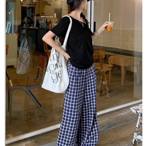 【完売品】Jadedlondon チェックワイドパンツ w26 mao made（マオメイド） ツイードライク チェック ワイド パンツ