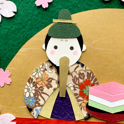 MS-01】おひなさま5セット ひな祭り 桃の節句 3月 壁面飾り 切り絵