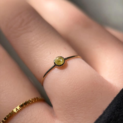 11号】K10 イエローダイヤモンド リング 指輪・リング サプタ 通販