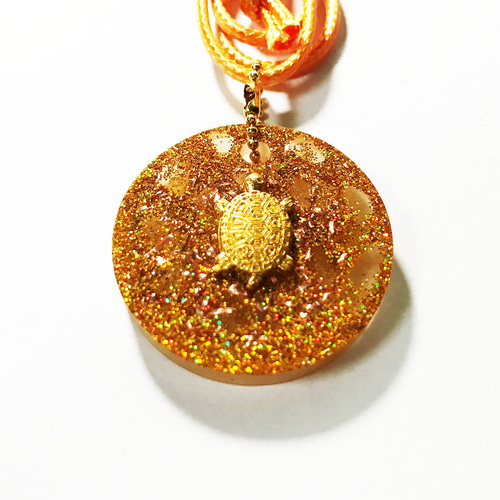 金運ガッツリGet!!波動コアオルゴナイト(宝珠) 富と幸運をもたらす「銭亀」☆オールラウンド☆魔法のオイル