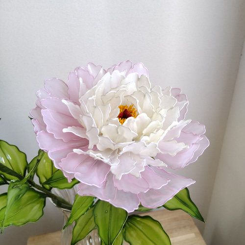 芍薬♡シャクヤク♡2本セット♡ディップアート♡ピンク♡アメリカン