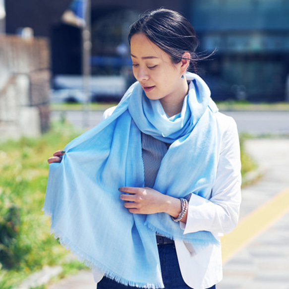 期間限定40%OFF】定価22000円 超極細カシミヤ100% 極薄超大判ストール