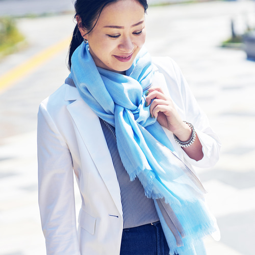 期間限定40%OFF】定価22000円 超極細カシミヤ100% 極薄超大判ストール