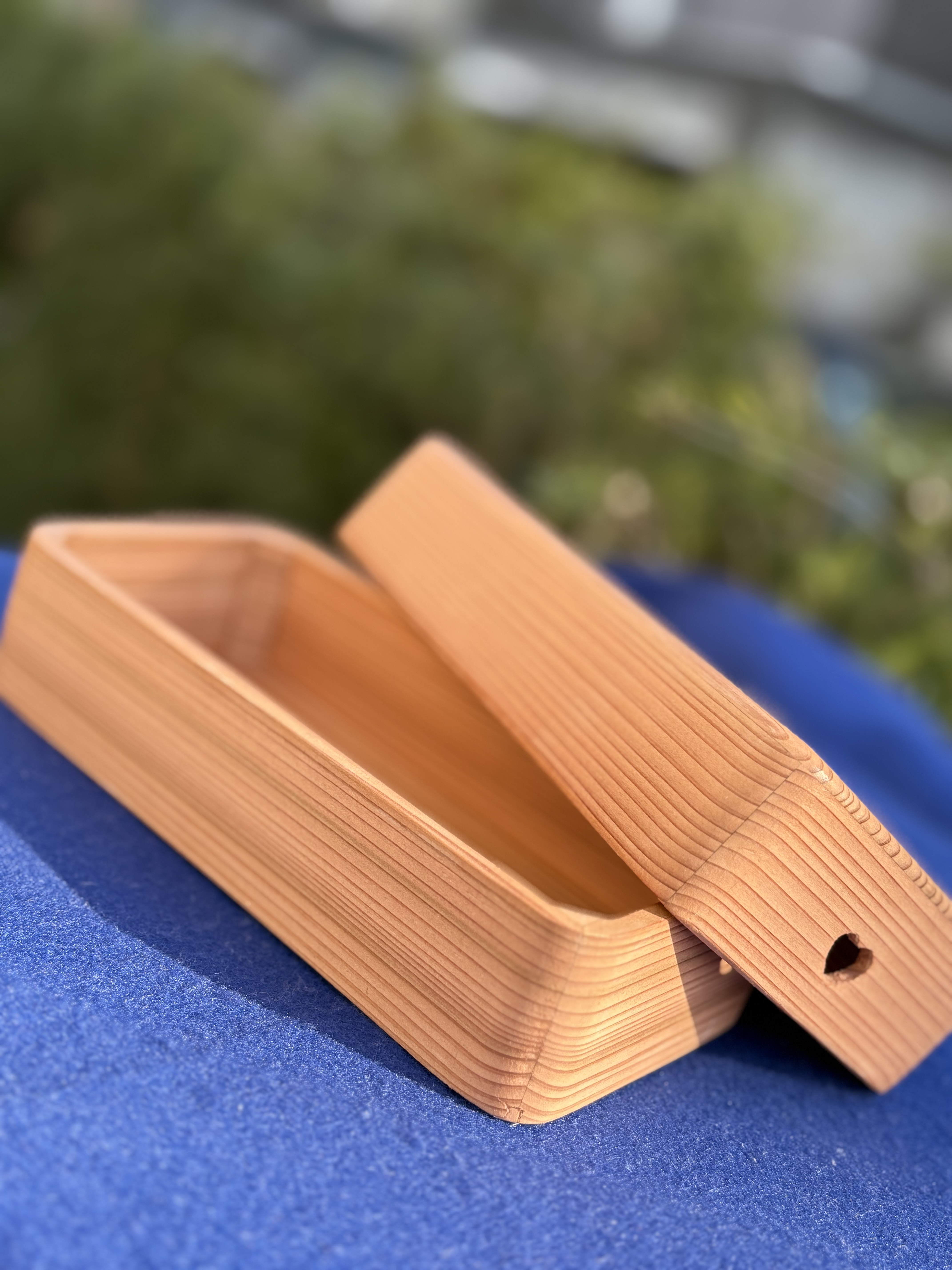 【2026edition】奥会津杉、ロゼ・キュービック (Rosé Cubic) スリム弁当箱　500ml