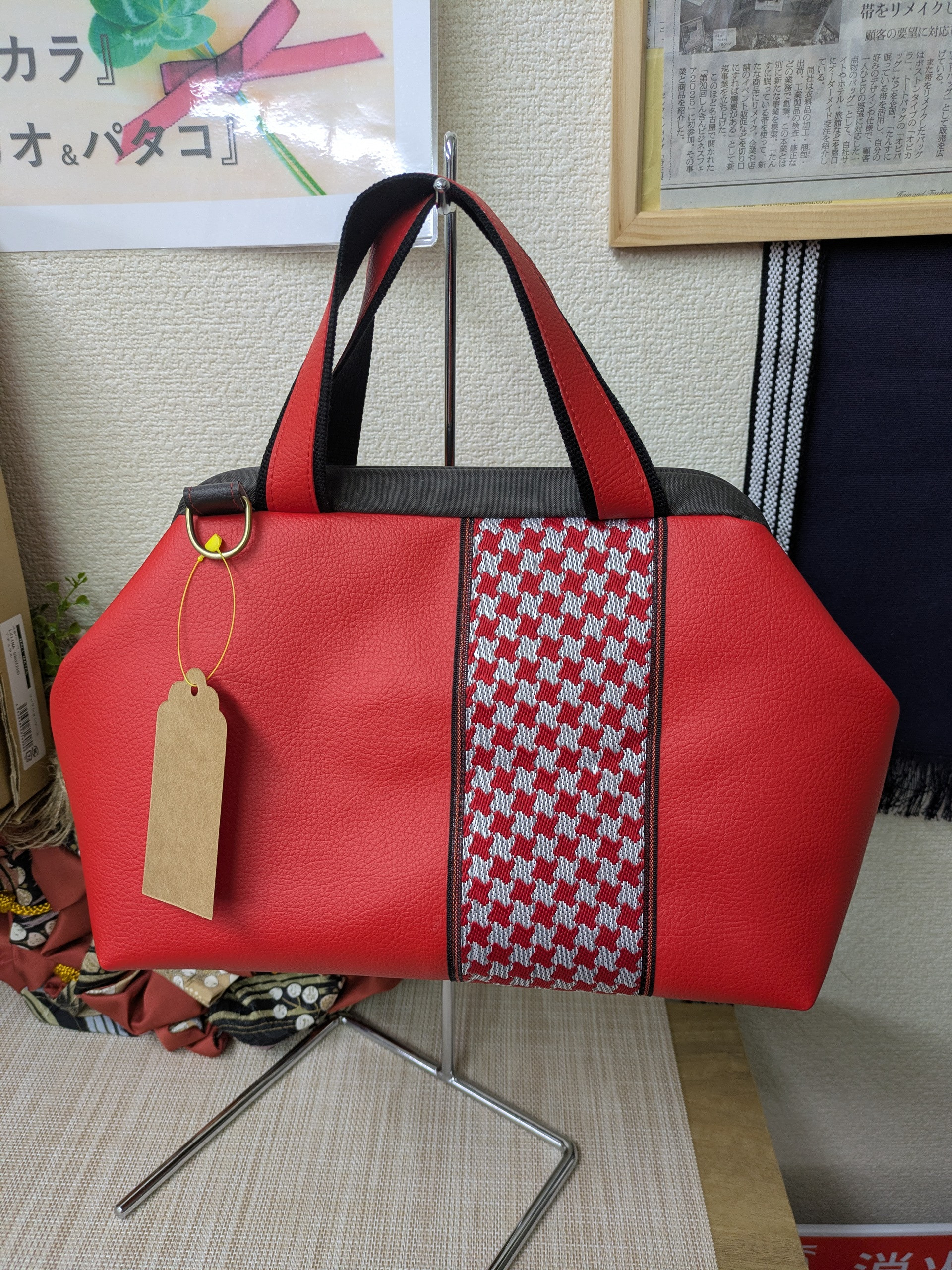 『PAKAO＆PATACO』合皮バック　『吉祥』紋様　サイズ　L2　送料無料