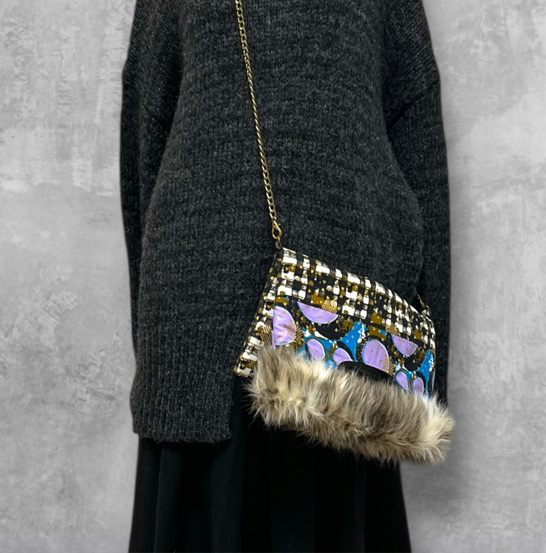 25%OFF 3way アフリカンスタイルクラッチバッグ f051