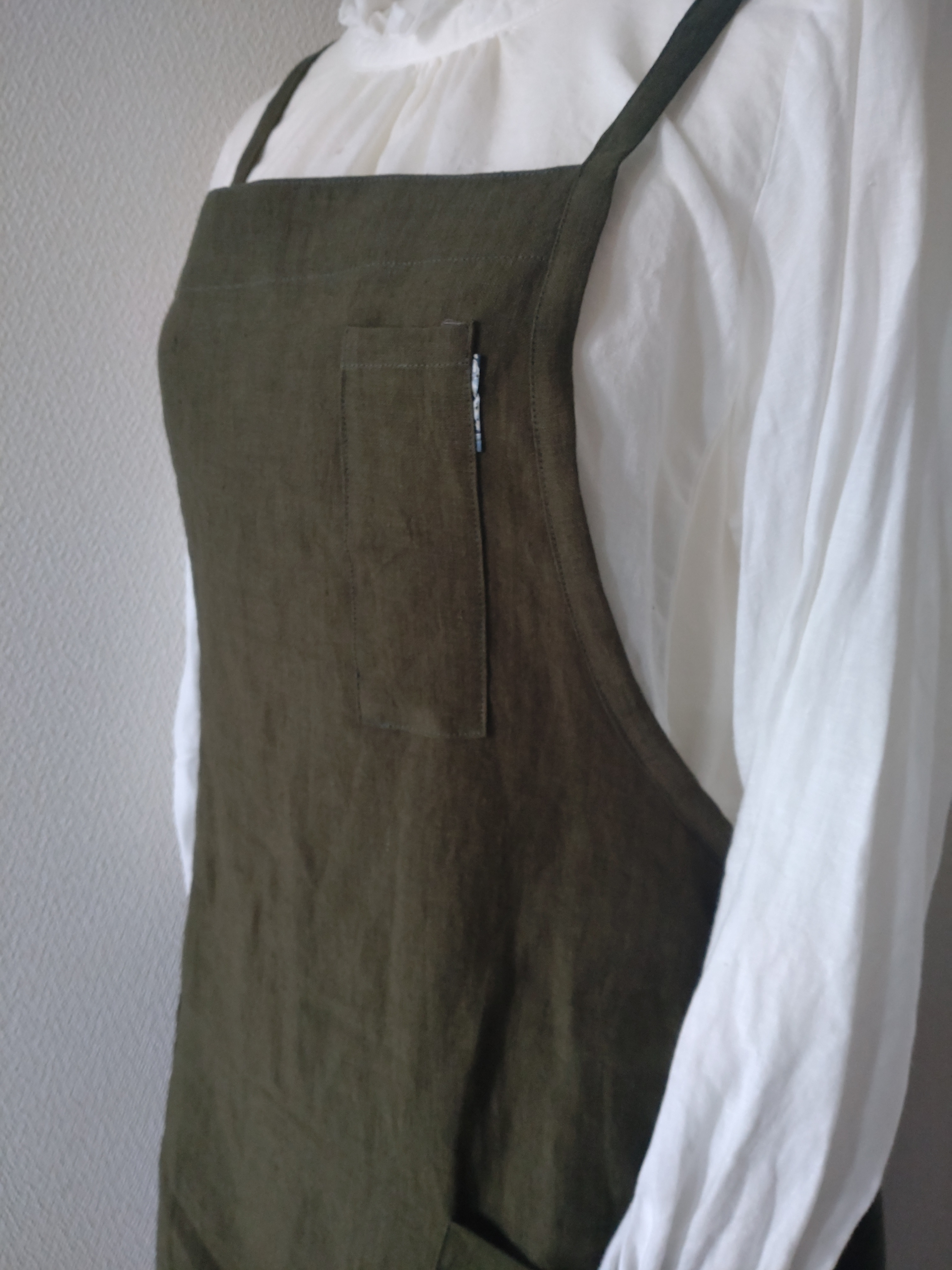 リネン100%☆3wayエプロン