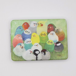 ポストカード3枚 ～インコたちとクリスマスツリー～ クリスマスカード