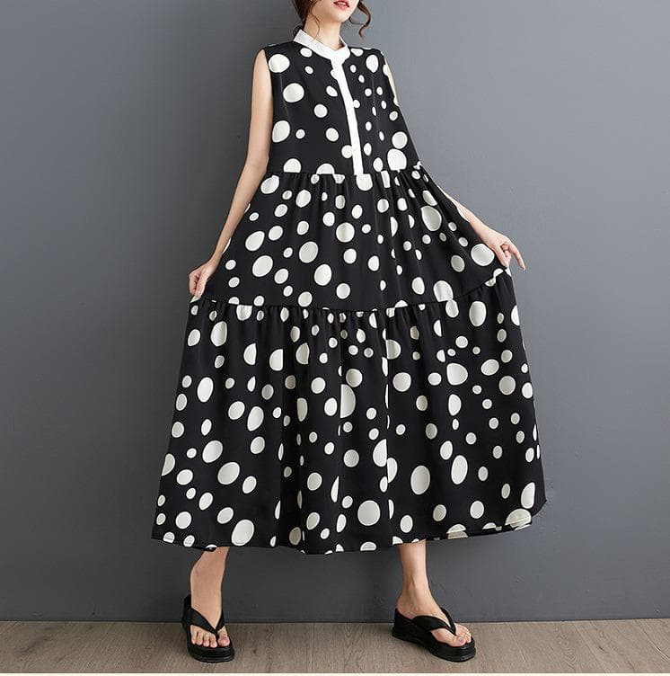 大きいサイズ レディース ロング　ワンピース　春夏 秋 新品 ノースリーブ