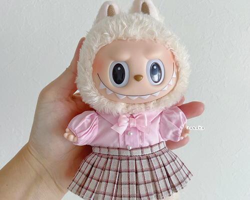 JANAYA ハンドメイド labubu ラブブ服 ピンクシャツとスカート その他