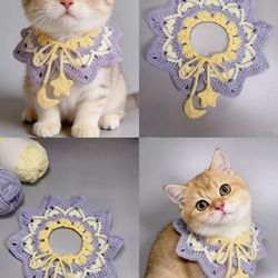 EMY's Gallery 猫襟 ワンちゃん襟 首輪 カギ編み 犬襟 つけ襟
