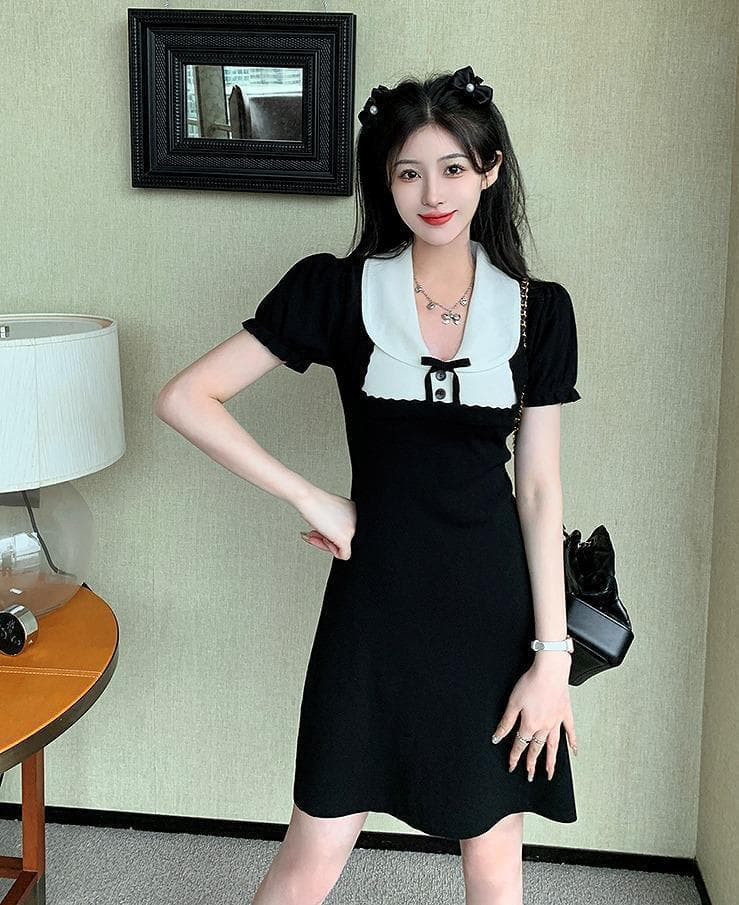 大きいサイズ レディース ワンピース　モノトーン　春夏 秋 新品 半袖