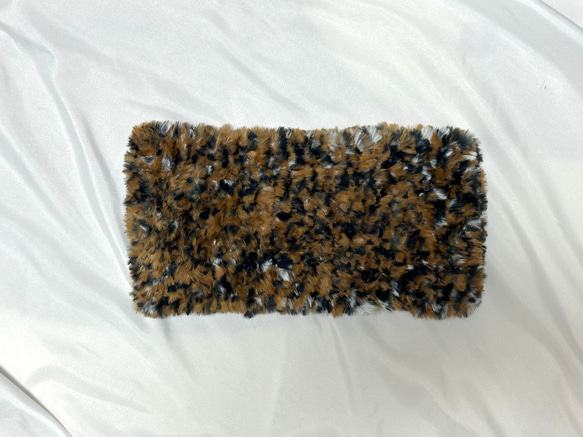 手編みネックウォーマー/スヌード「錆三毛_長め・細め」 ネック