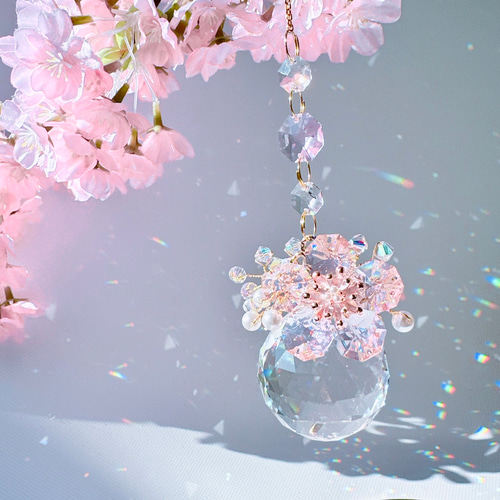 桜咲く 春色の煌めき〜サクラ・エクラ ジュエルサンキャッチャー