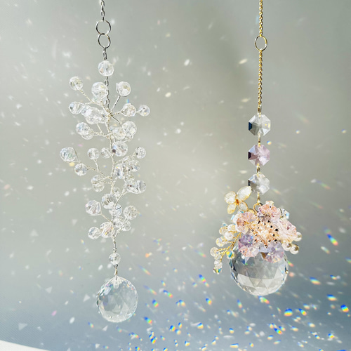 kumaさんページ♡ SWAROVSKIサンキャッチャー スワロフスキー使用 サンキャッチャー50mm(スタンドタイプ) サン