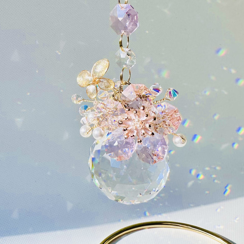 桜咲く 春色の煌めき〜サクラ・エクラ ジュエルサンキャッチャー