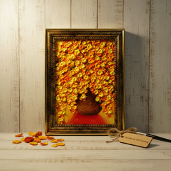 油絵 絵画 【満月のコスモスと富士山 】 絵画 HR 通販 14617908