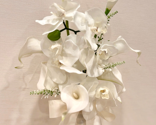 現品限り】アーティフィシャル ブーケ 造花 結婚式 ブライダルブーケ