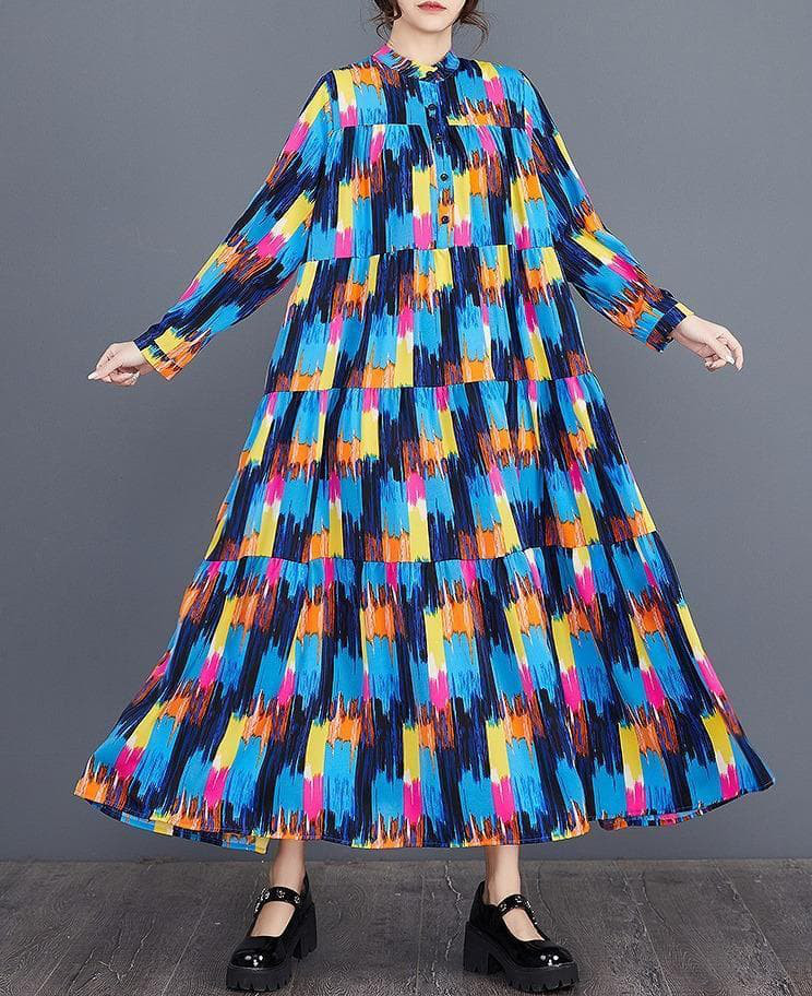 【大きいサイズ】 レディース ロング　ワンピース　春夏 秋 新品 長袖　シャツ