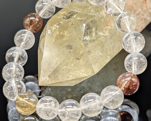 高品質・金銭運・願望実現】ゴールドルチルクォーツ ブラウンルチル