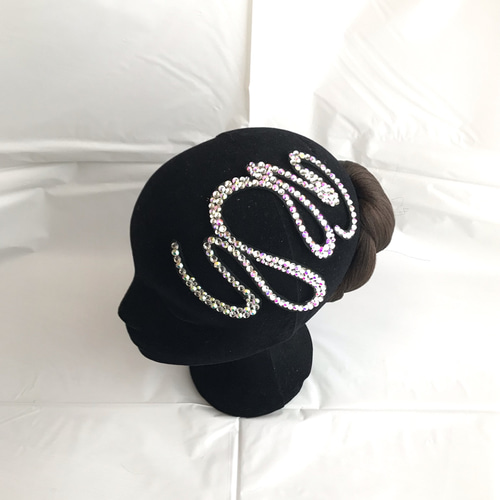 HO-13 ヘアアクセサリー 社交ダンス 新体操 バトントワリング 髪飾り