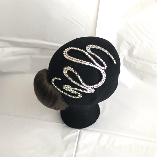 HO-13 ヘアアクセサリー 社交ダンス 新体操 バトントワリング 髪飾り