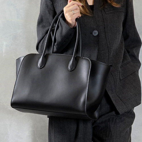 牛革トートバッグ スムースレザー シボレザー 大人カジュアル ミニマル