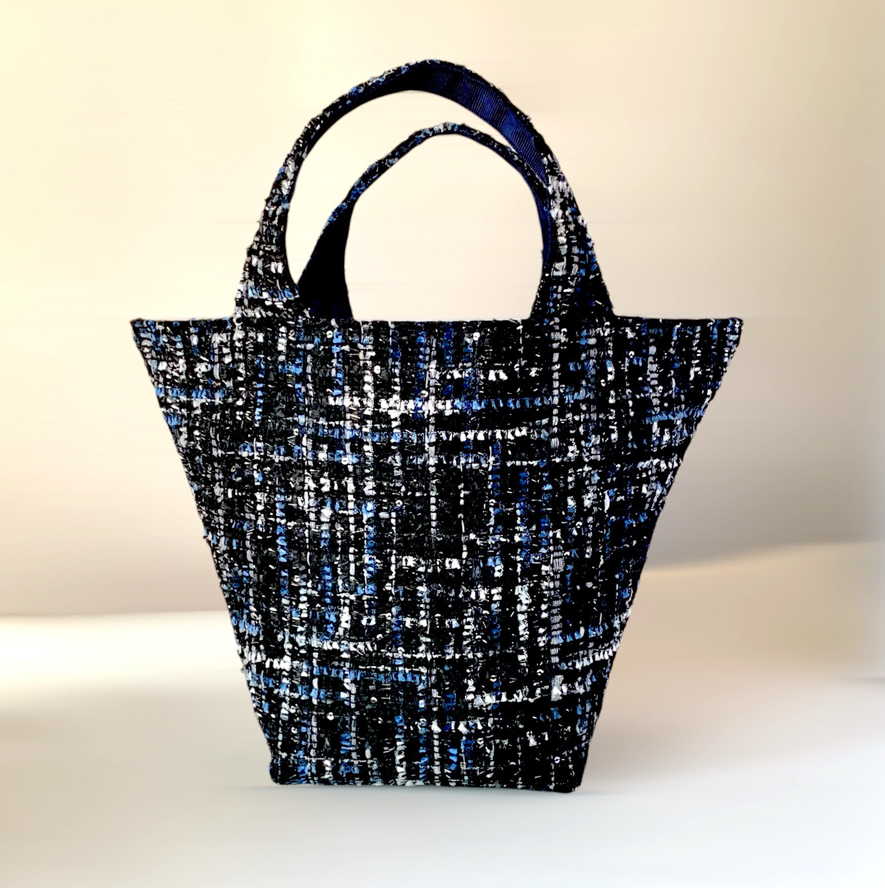 トートバッグ　きらめきイタリアンツイード　上品　自立