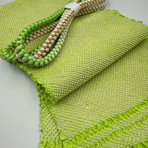 スーパーSALL】6578正絹総絞り帯揚げ＆重ね衿（パール付） 帯締め