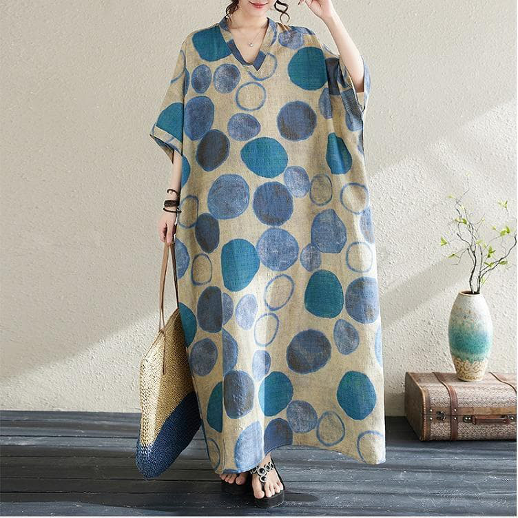 【大きいサイズ】 レディース ロング　ワンピース　春夏 秋 新品 半袖 4,963円