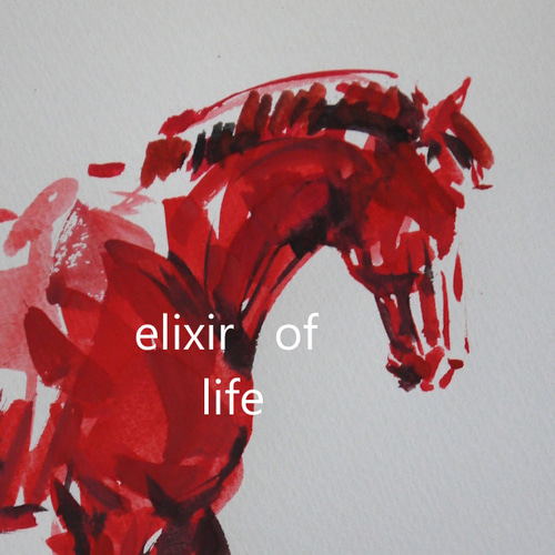 炎の馬3、2026炎の馬4、2026（薄めの水彩画用紙、A4より